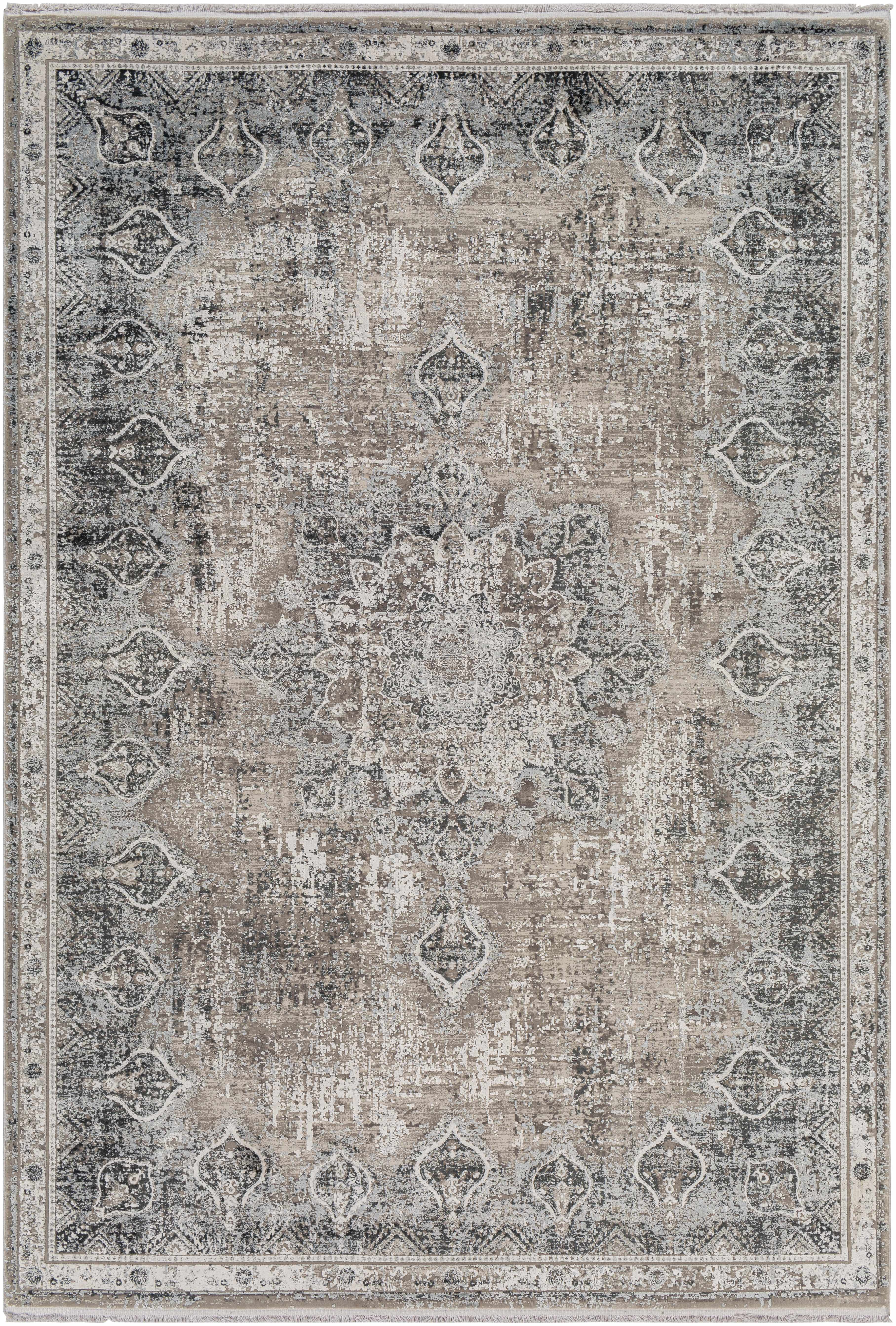Chorlton Luxury Fringed Faux Silk Rug - Clearance - Image 7