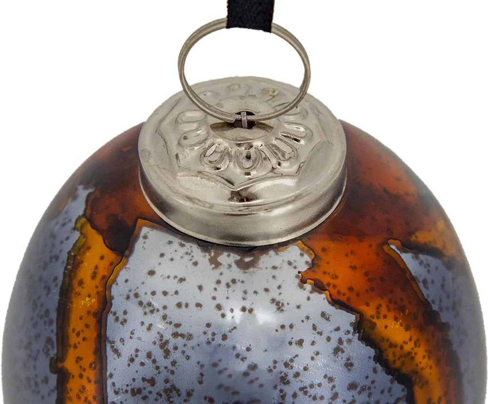 Christmas Ball Ornaments Set of 6 Glass Decorative Hanging Balls - Image 12