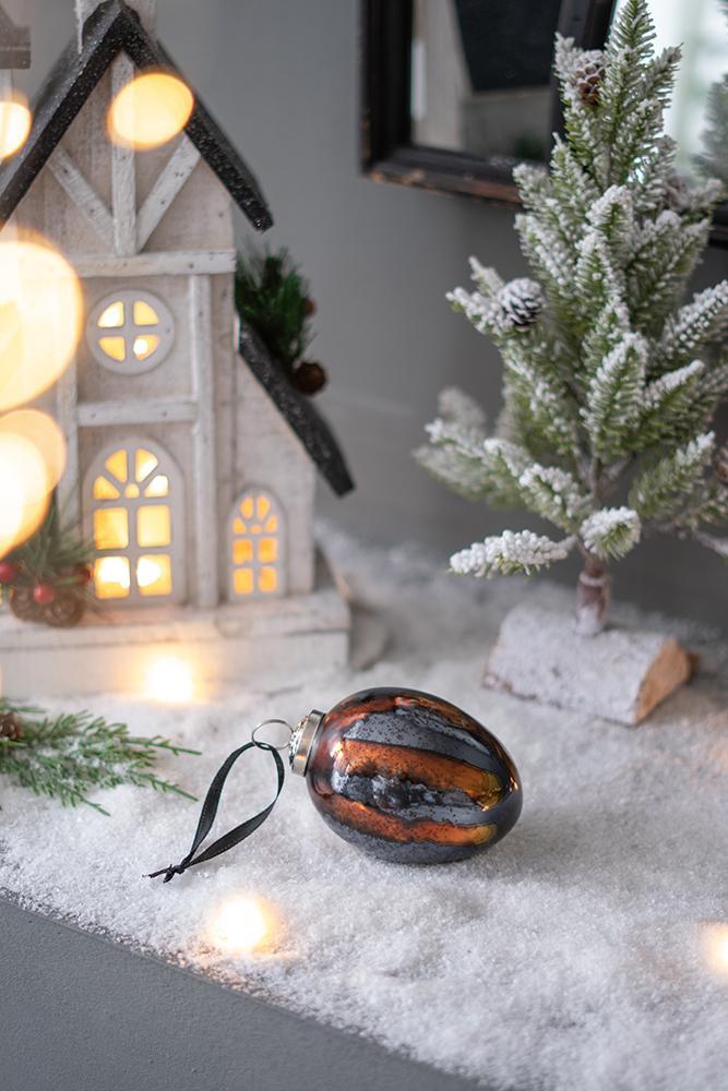 Christmas Ball Ornaments Set of 6 Glass Decorative Hanging Balls - Image 15