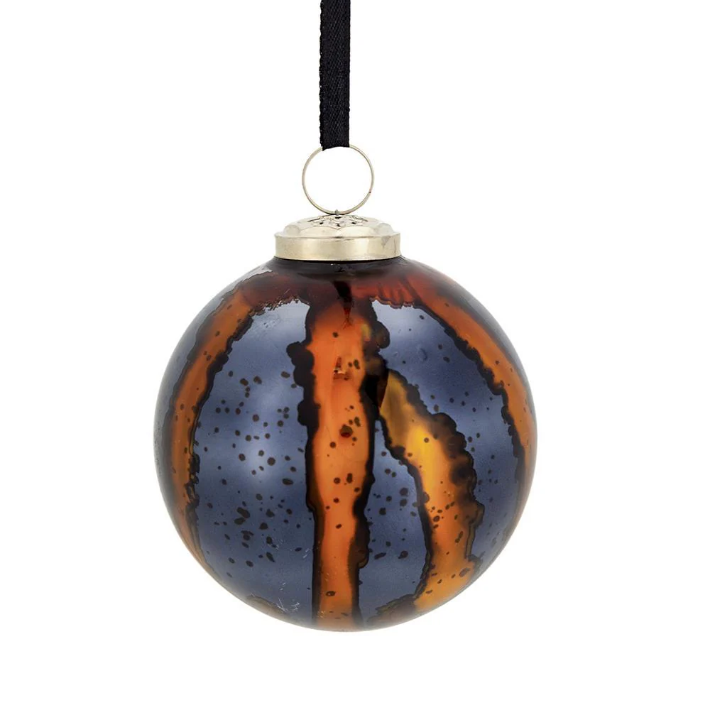 Christmas Ball Ornaments Set of 6 Glass Decorative Hanging Balls - Image 4