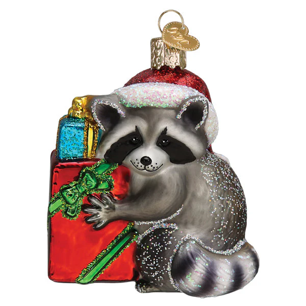 Christmas Bandit Raccoon Ornament - Image 3