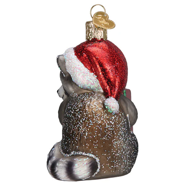 Christmas Bandit Raccoon Ornament - Image 4