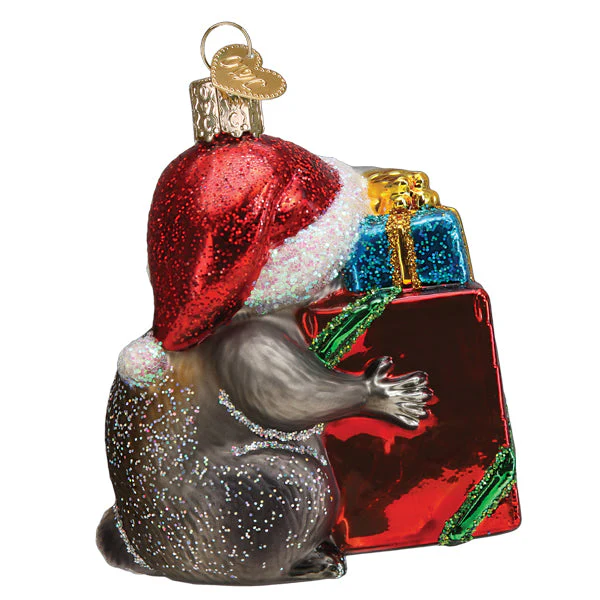 Christmas Bandit Raccoon Ornament - Image 5