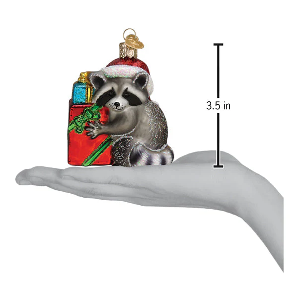 Christmas Bandit Raccoon Ornament - Image 6