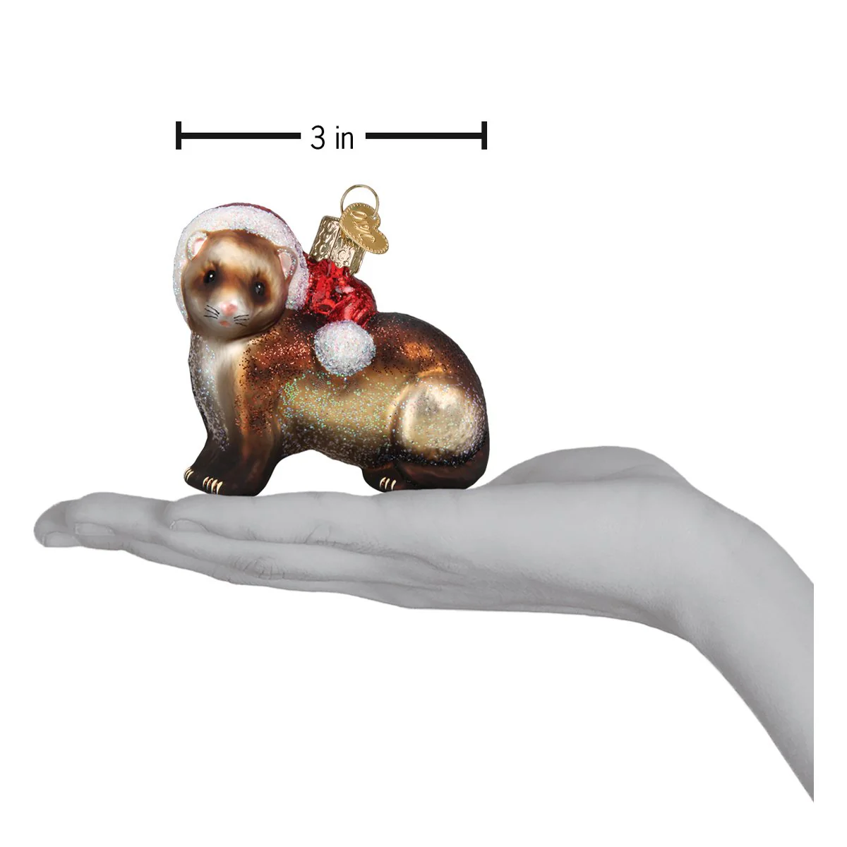 Christmas Ferret Ornament by Old World Christmas - Image 6