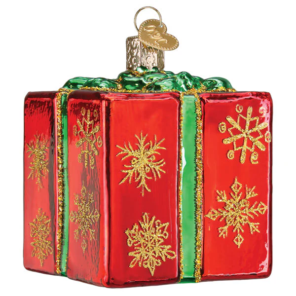 Christmas Gift Box Ornament by Old World Christmas - Image 3