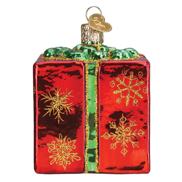 Christmas Gift Box Ornament by Old World Christmas - Image 4