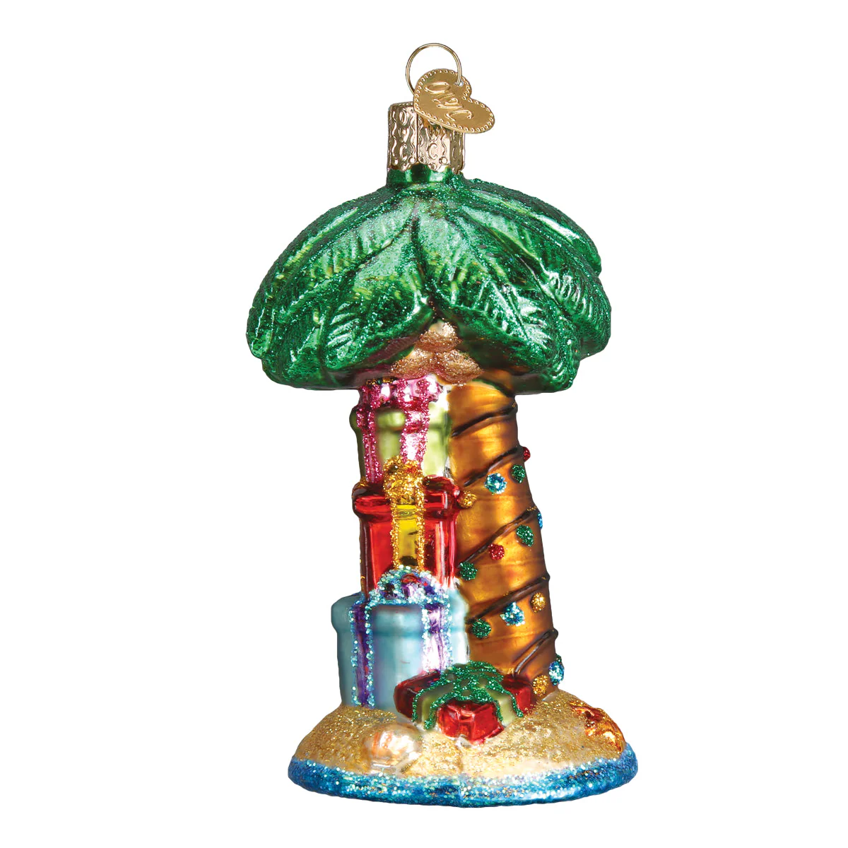 Christmas Palm Tree 4 x 2.25 x 2 Feet by Old World Christmas - Image 3