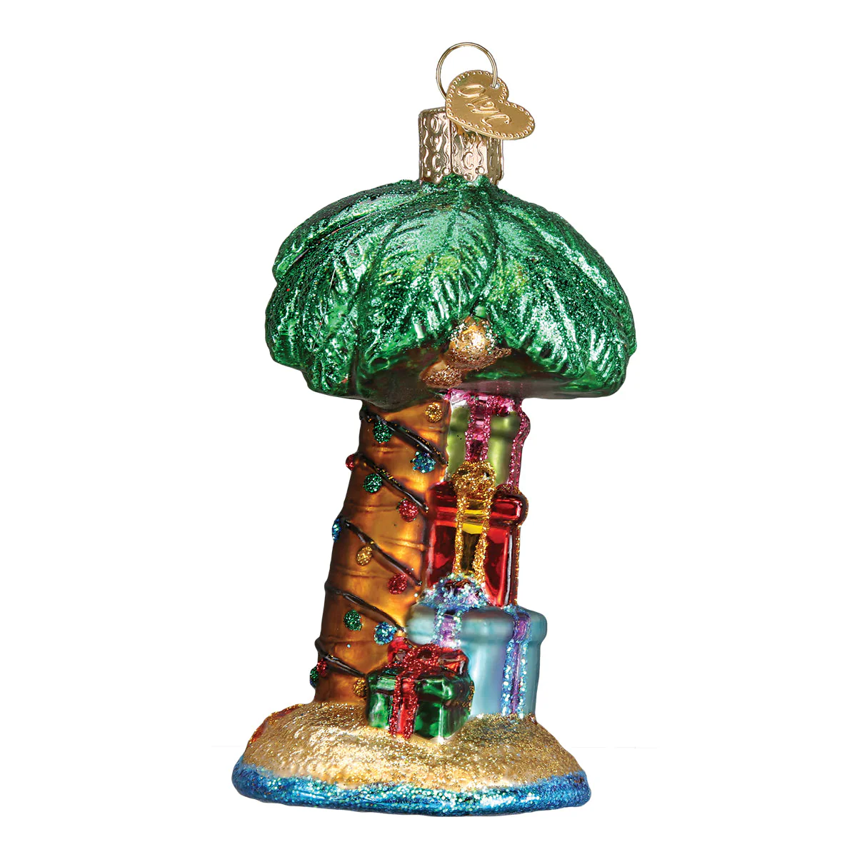 Christmas Palm Tree 4 x 2.25 x 2 Feet by Old World Christmas - Image 4