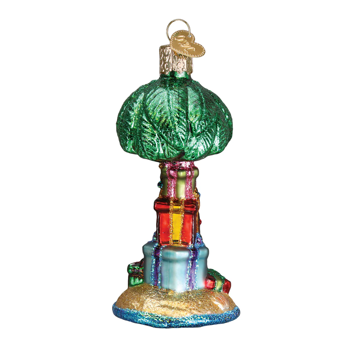 Christmas Palm Tree 4 x 2.25 x 2 Feet by Old World Christmas - Image 5