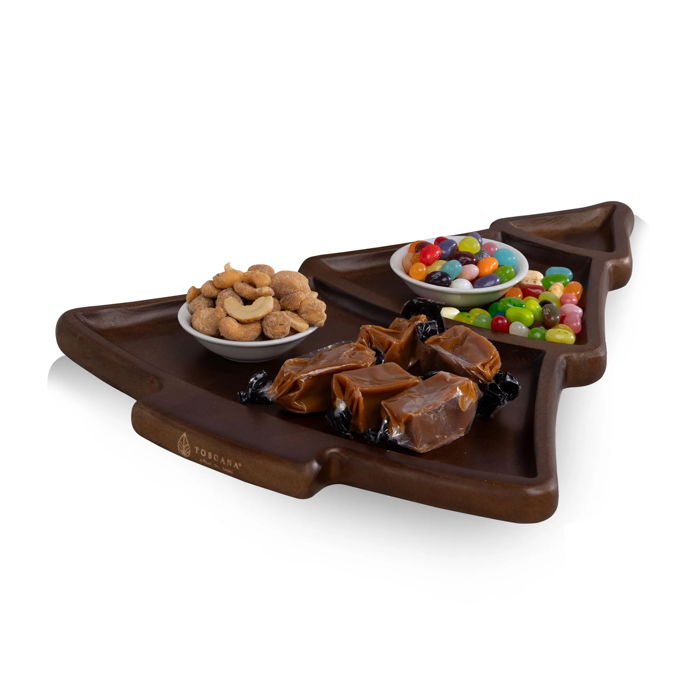 Christmas Tree Serving Tray with Gourmet Gift Pack - Image 3