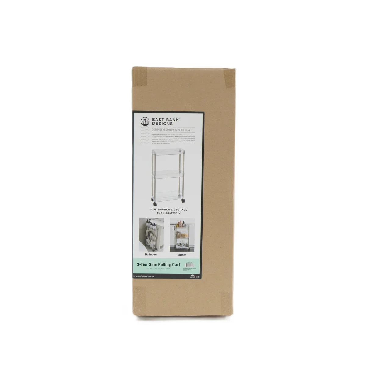 Chrome Clear Acrylic 3-Tier Rolling Cart - Image 5
