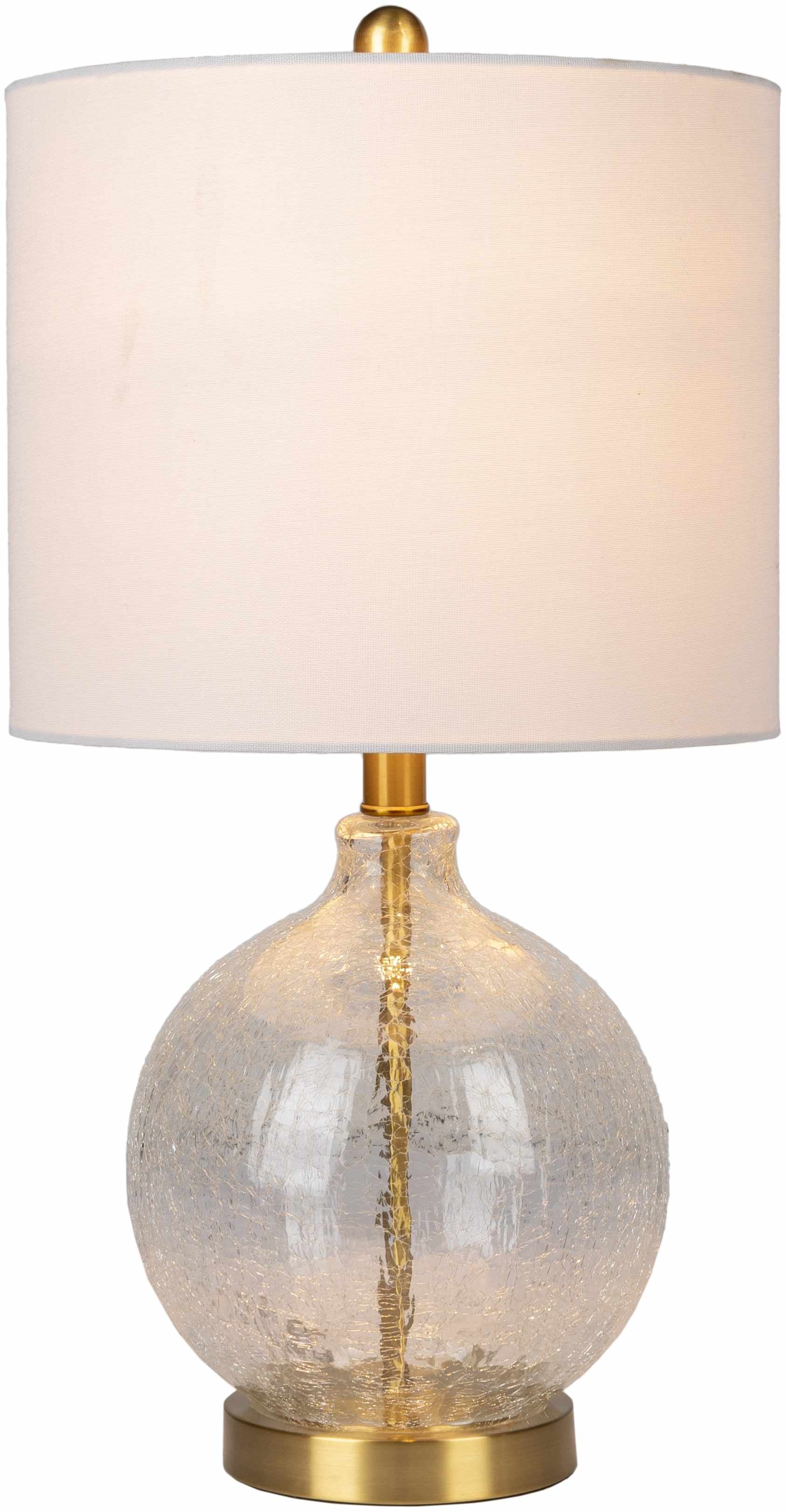 Ciel Contemporary Glass Textured Table Lamp - Image 5