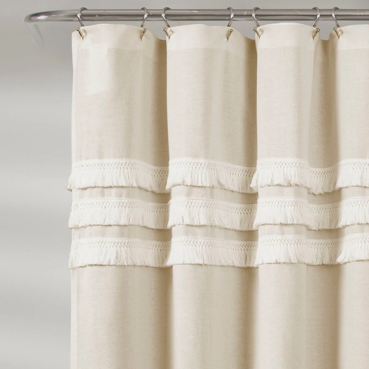 Ciel Tassel Shower Curtain - Image 2