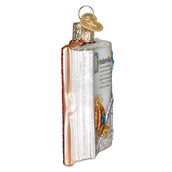 Cinderella Book Ornament by Old World Christmas - Image 4