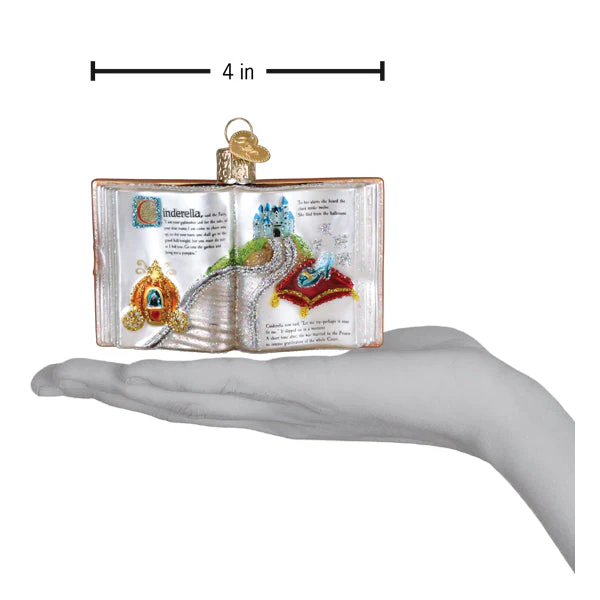 Cinderella Book Ornament by Old World Christmas - Image 5