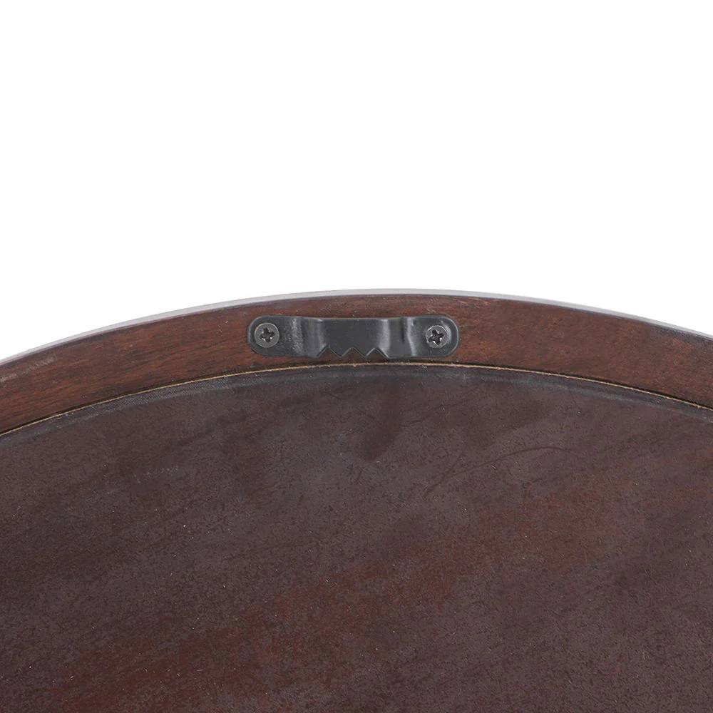 Circle Wall Mirror With Wooden Frame for Living Room - Image 8