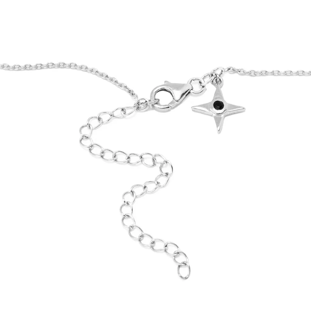 Claire Vessot Designs 9.69ctw African Amethyst Trillium Flower Necklace - Image 2
