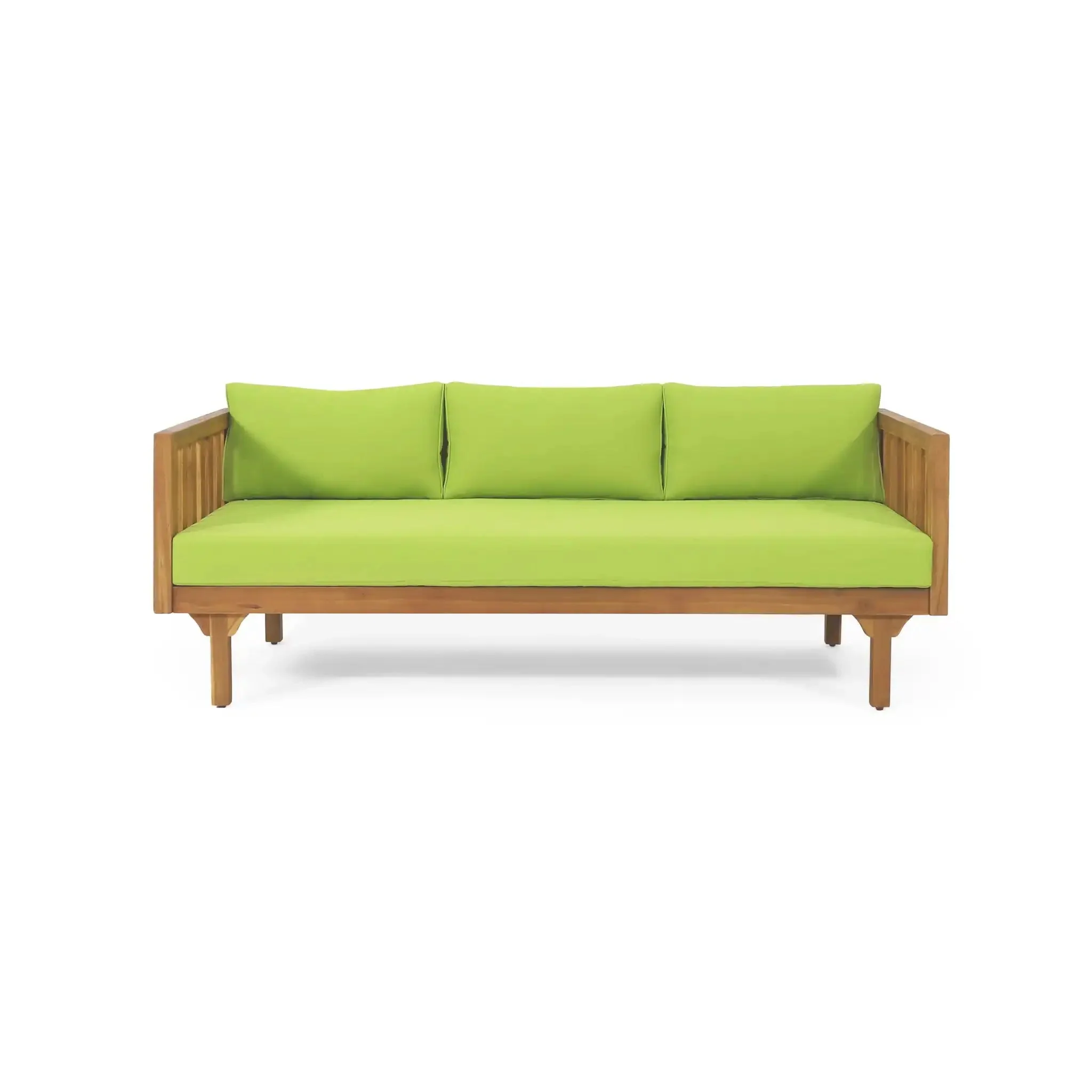 Claremont - 3 Seater Daybed Teak Acacia Wood Water Resistant Cushions - Image 4
