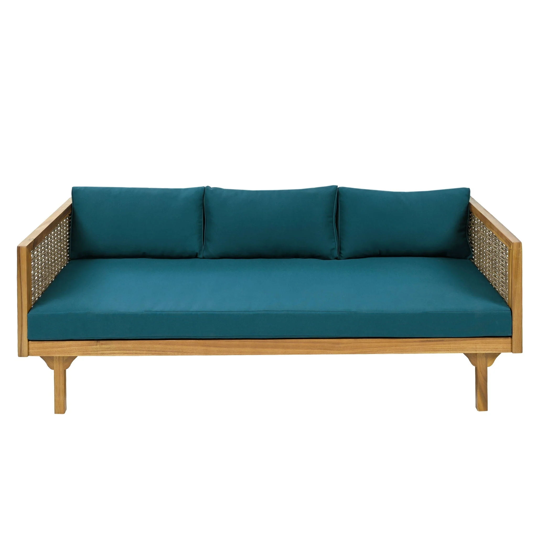 Claremont - 3 Seater Daybed Teak Acacia Wood Water Resistant Cushions - Image 6
