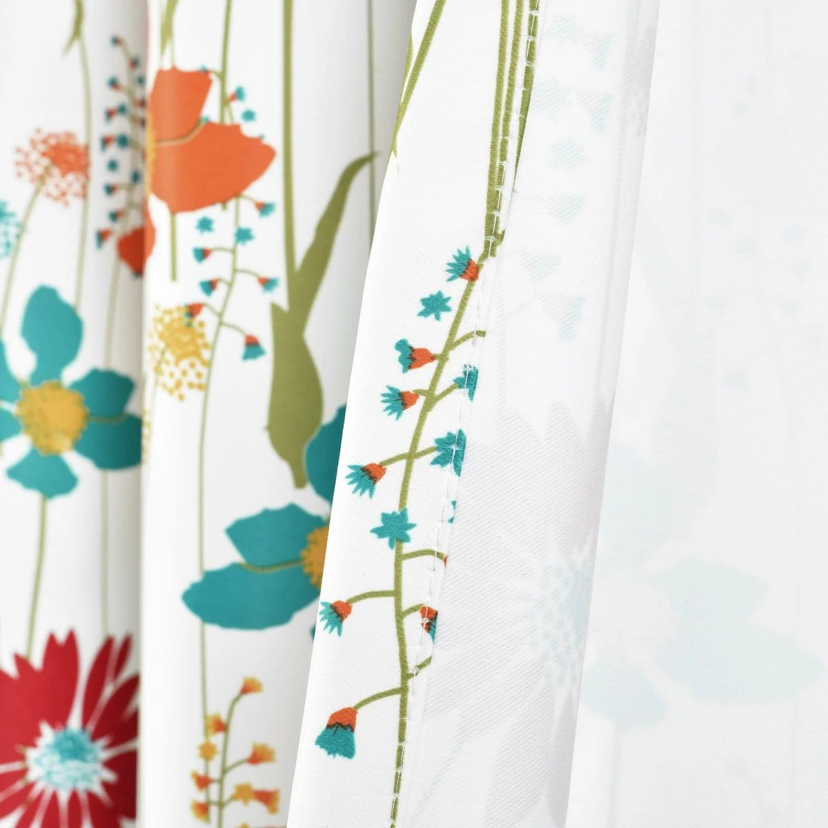 Clarissa Floral Light Filtering Window Curtain Panel Set - Image 11