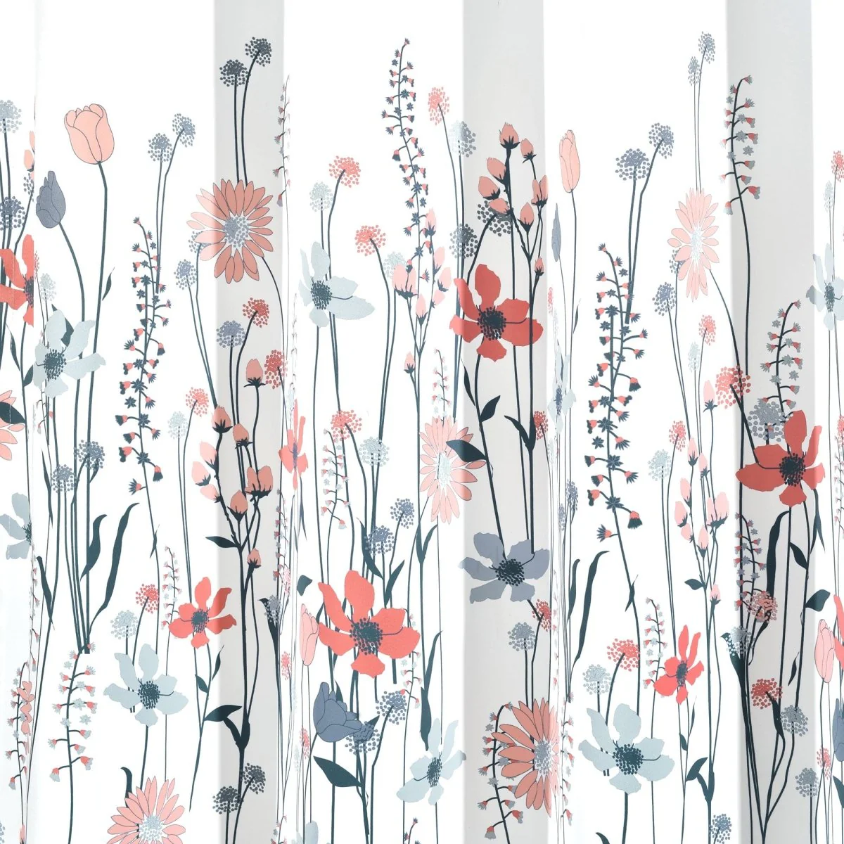 Clarissa Floral Light Filtering Window Curtain Panel Set - Image 5