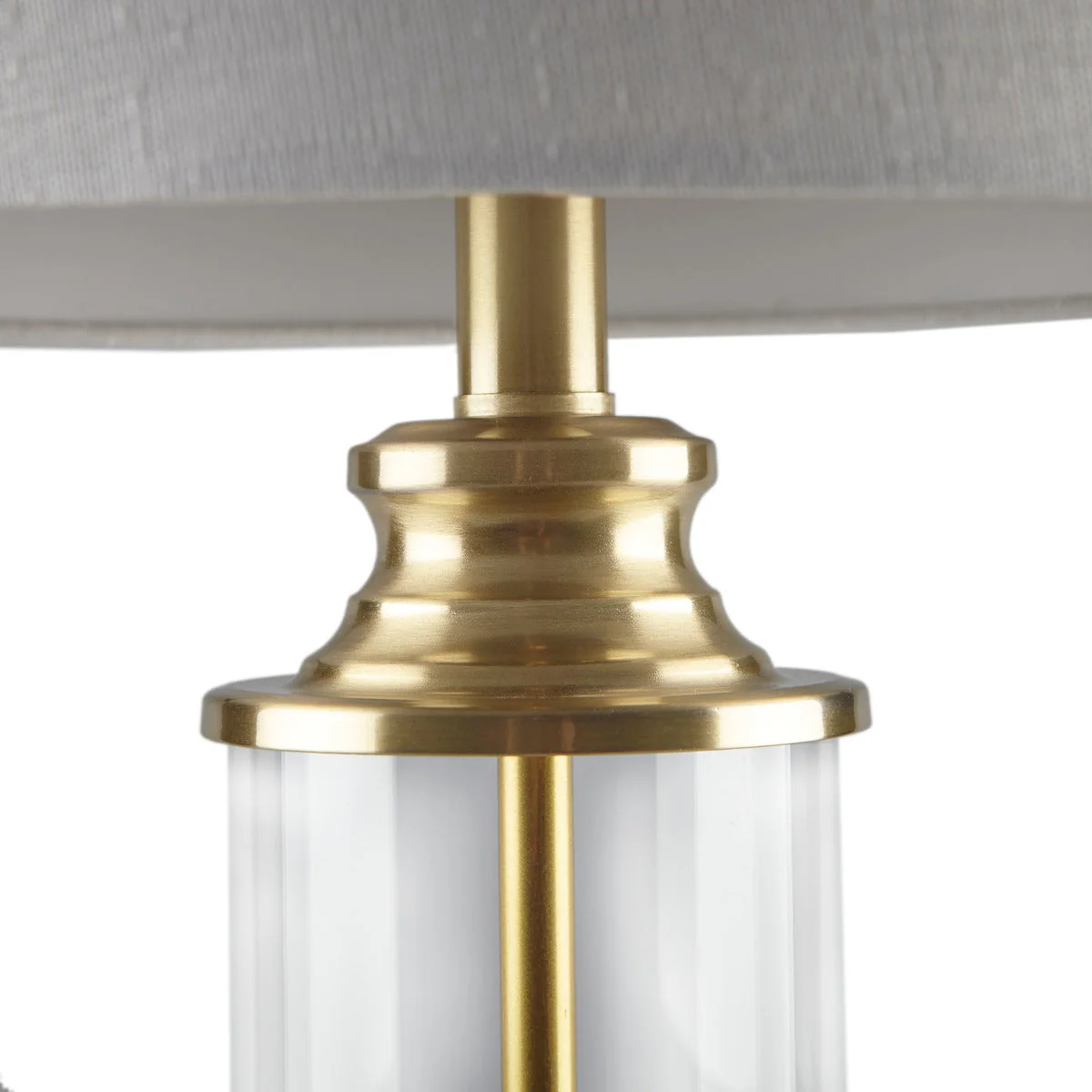 Clarity Glass Cylinder Table Lamp Set of 2 - Image 5