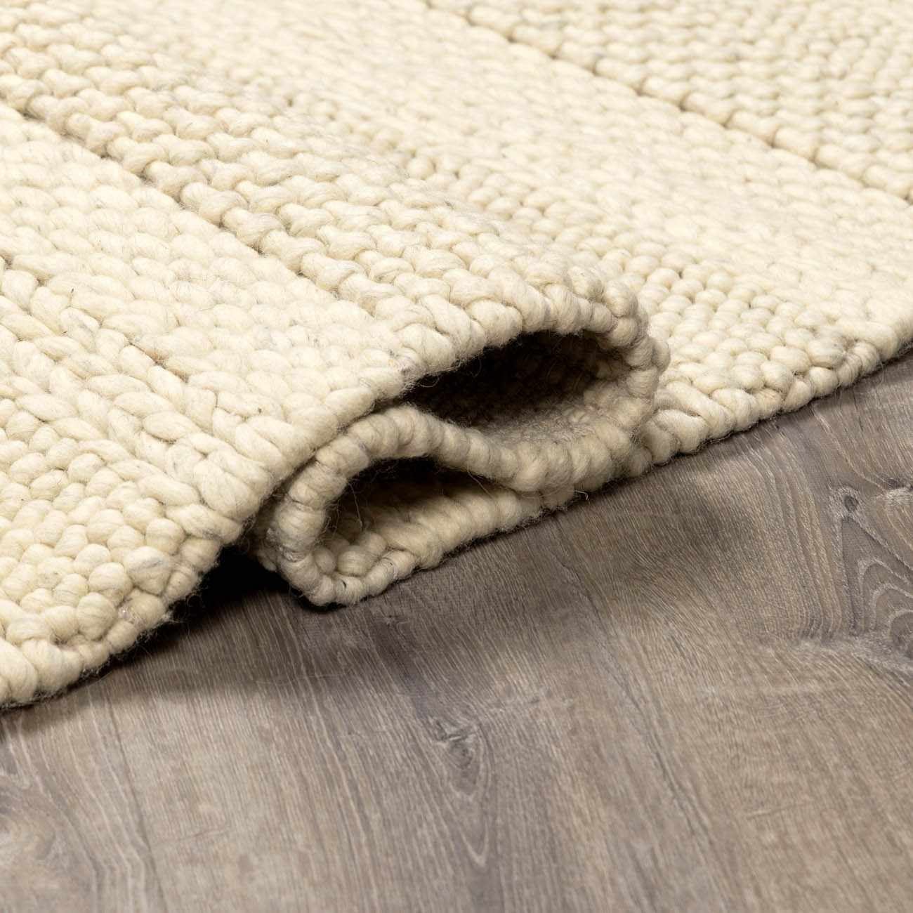 Clarke Beige Textured Wool Rug - Image 16