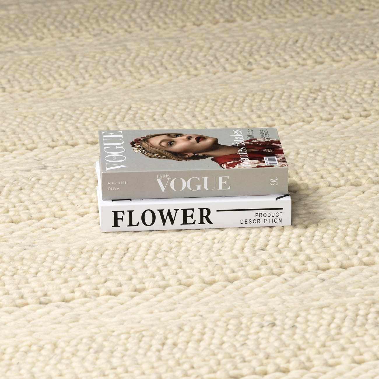 Clarke Beige Textured Wool Rug - Image 19