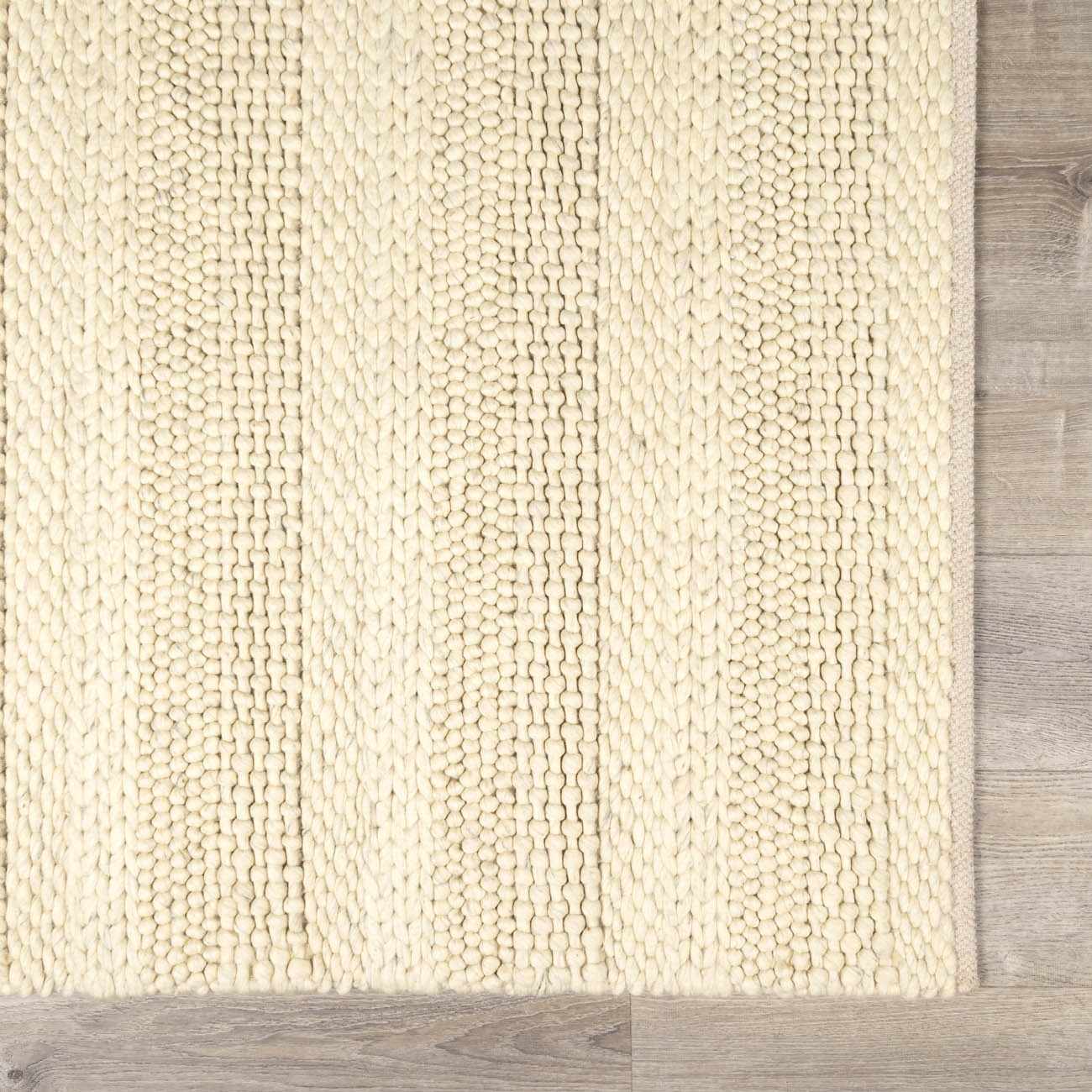 Clarke Beige Textured Wool Rug - Image 20