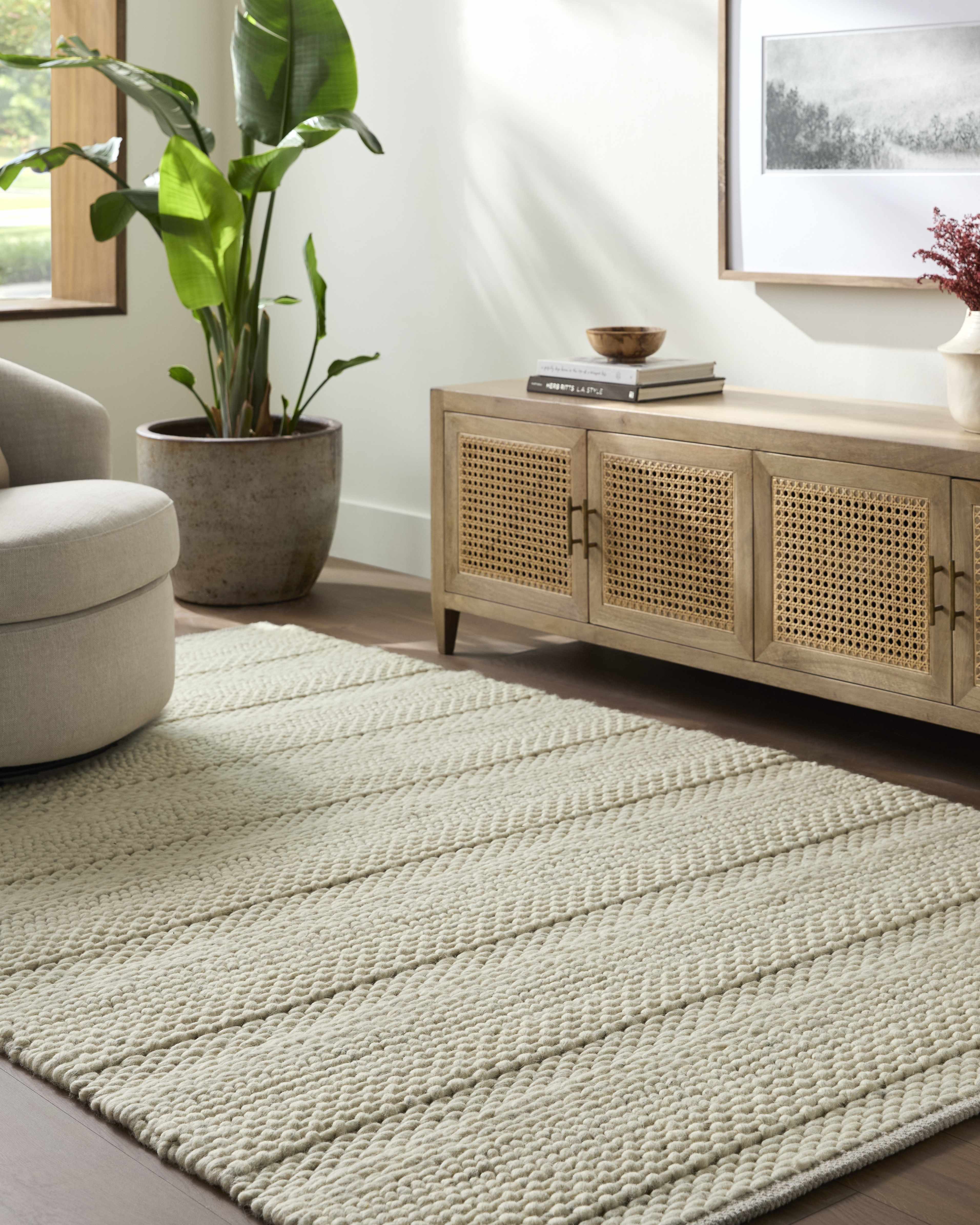 Clarke Beige Textured Wool Rug - Image 23