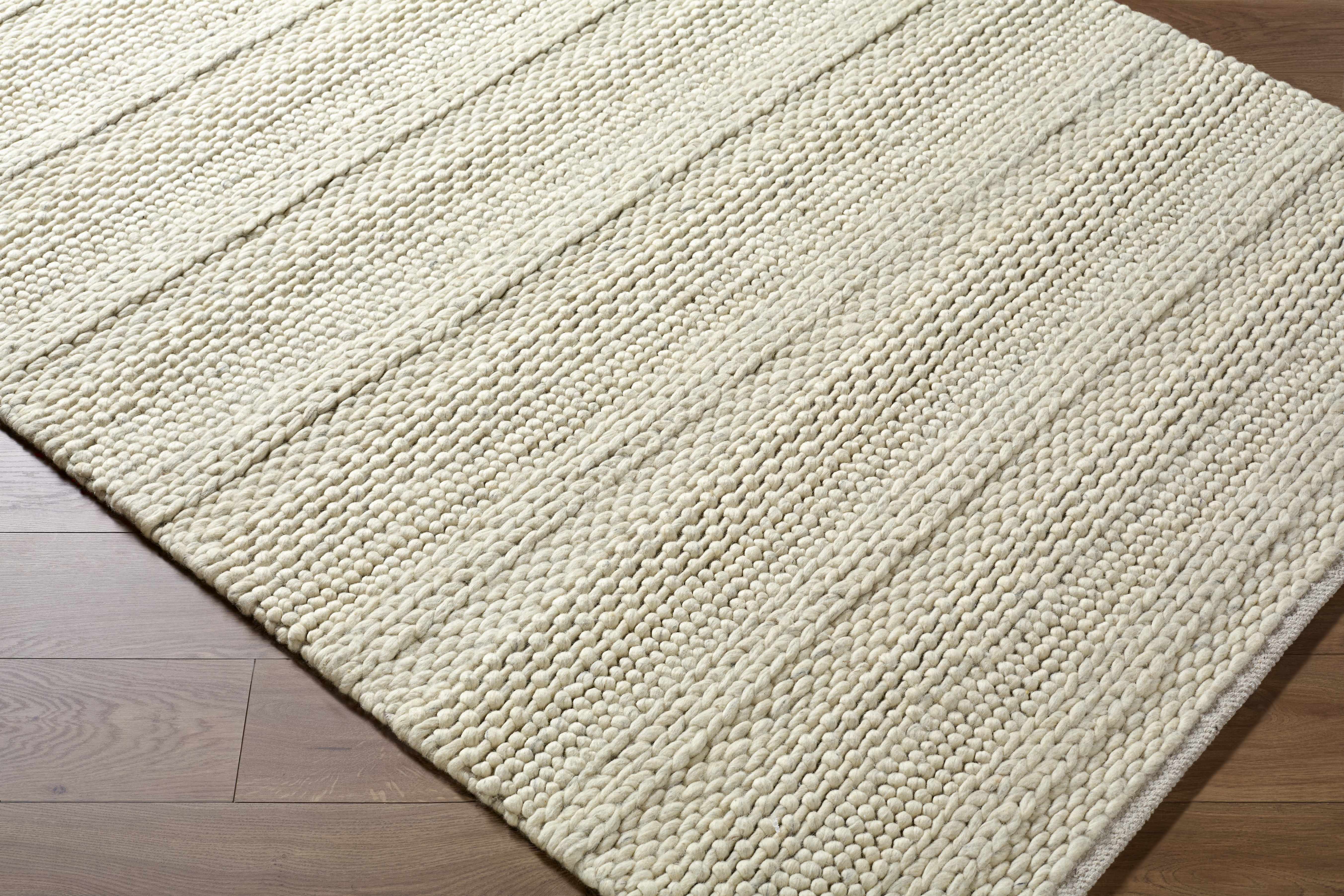 Clarke Beige Textured Wool Rug - Image 24