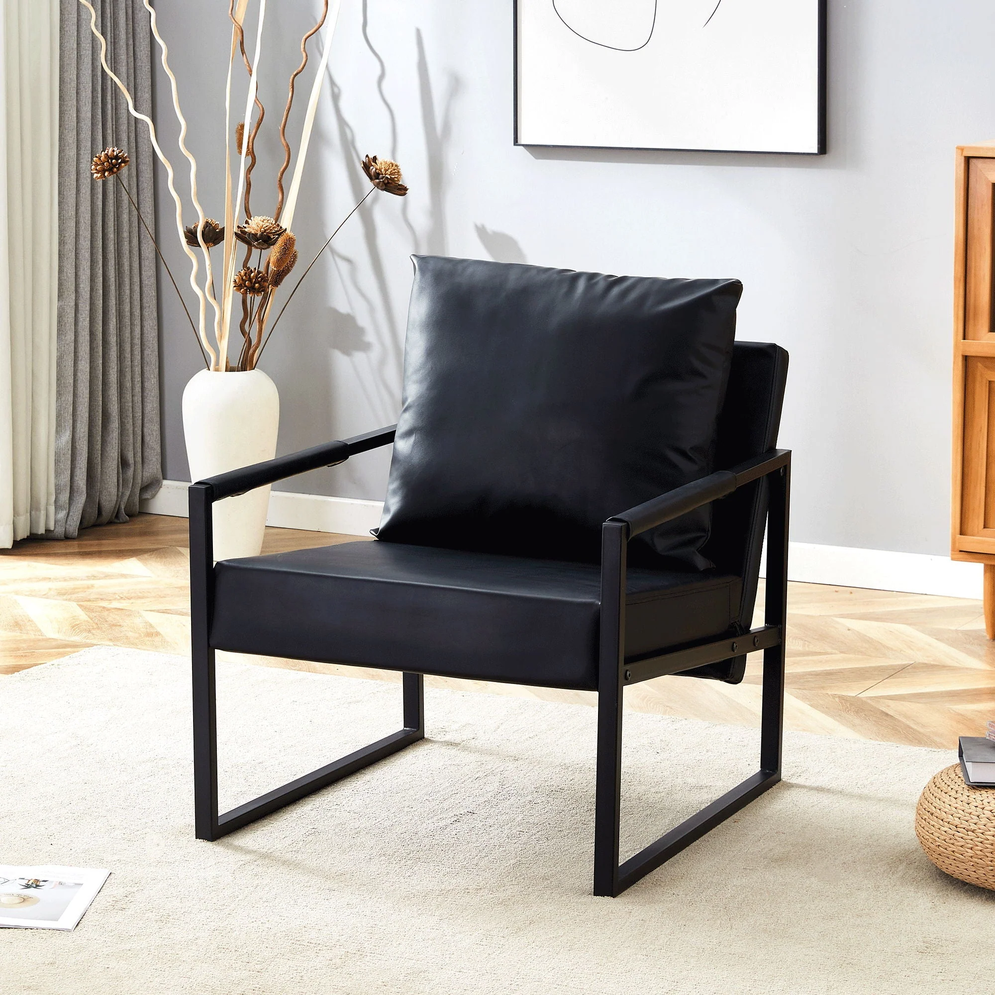 Classic And Metal Frame Sofa, Ergonomically Designed, A Perfect Blend Of Modern And Industrial Styles - Image 2