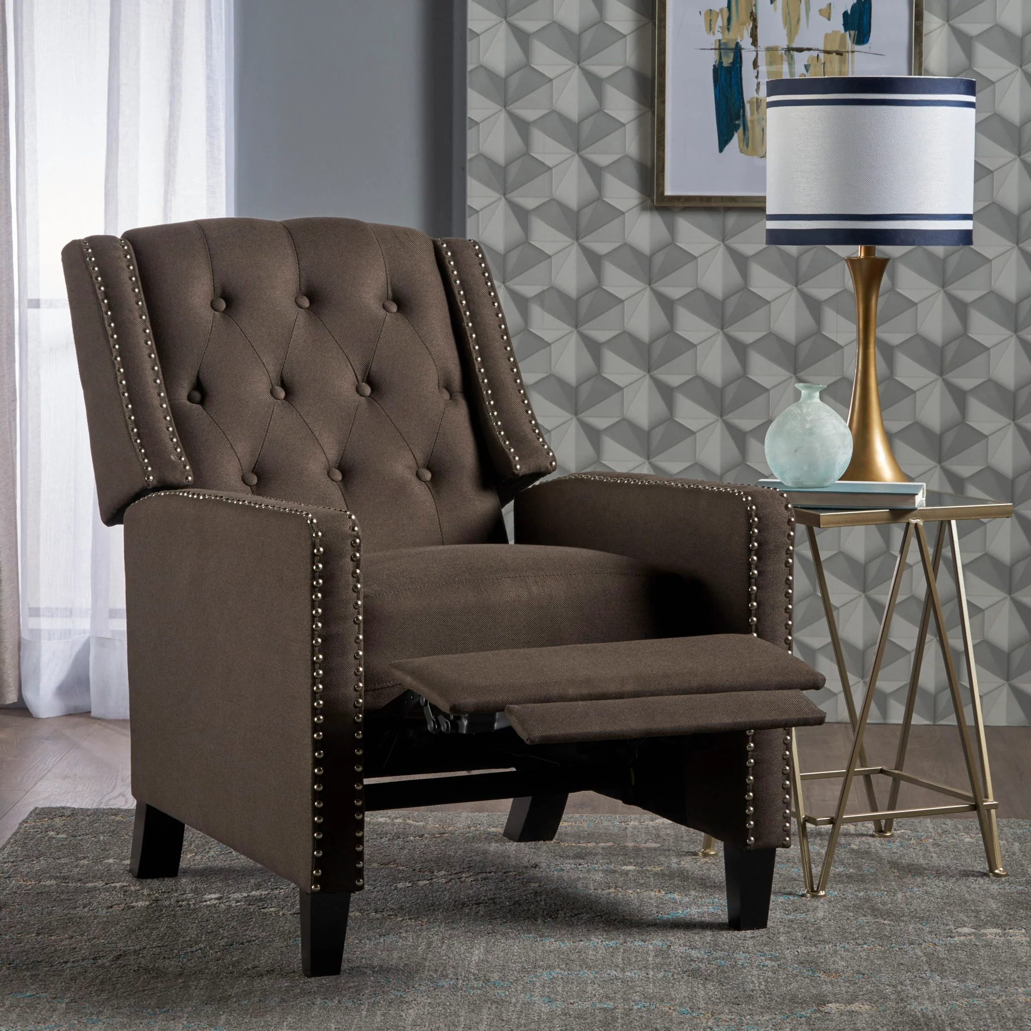 Classic Fabric Push Back Chair - Image 3