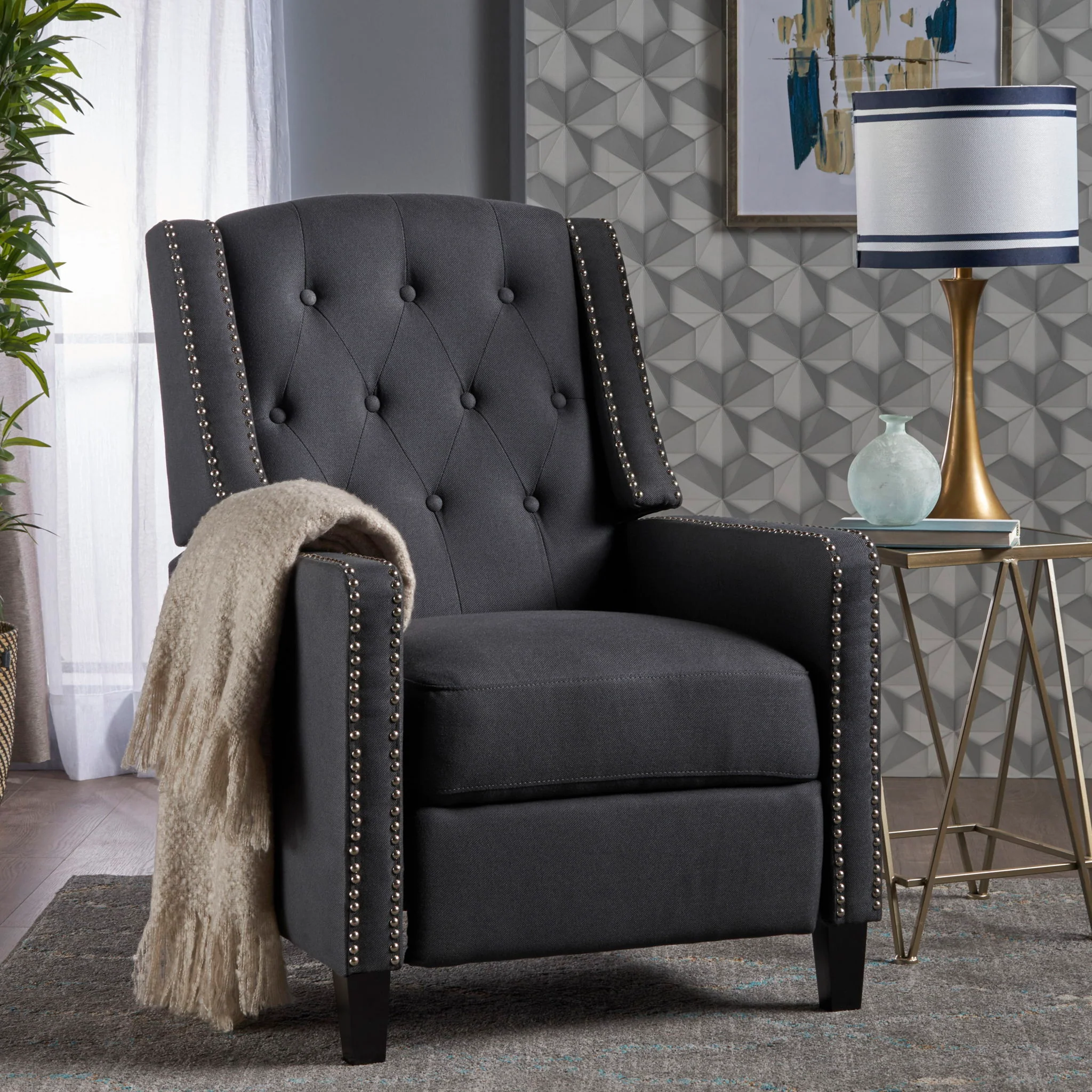 Classic Fabric Push Back Chair - Image 4