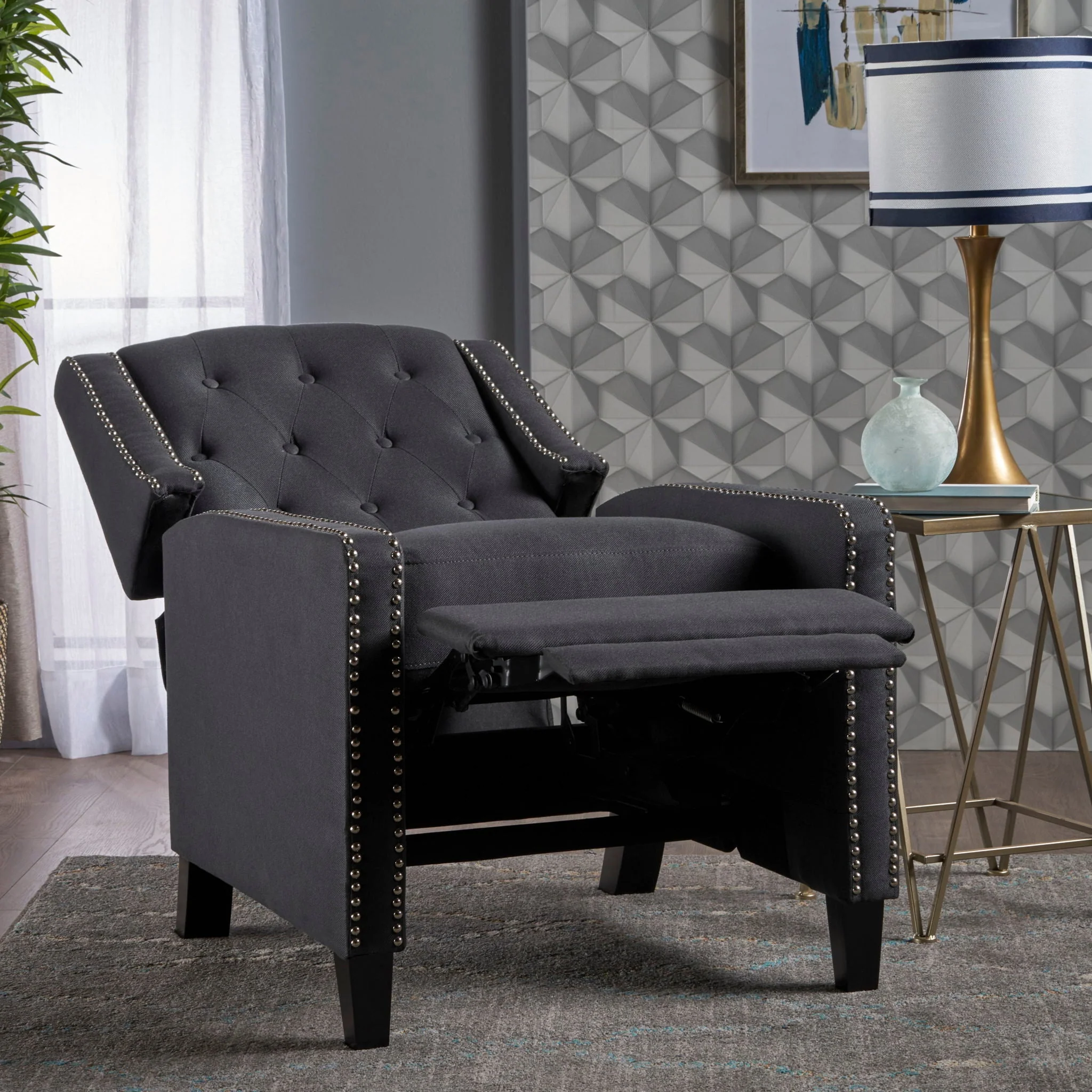 Classic Fabric Push Back Chair - Image 6