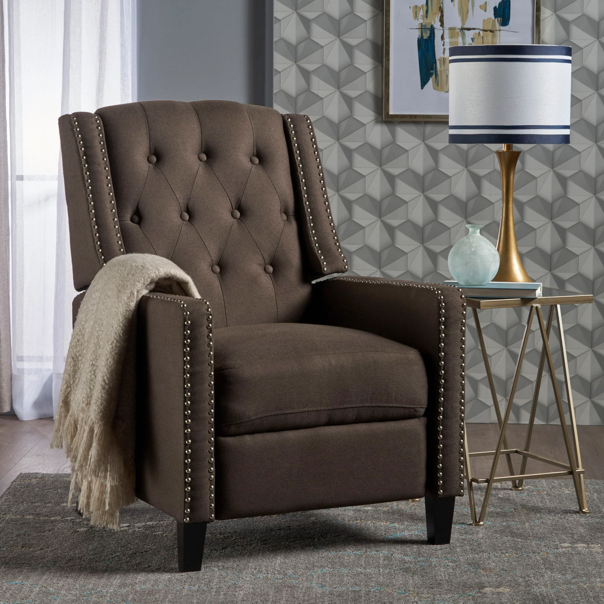 Classic Fabric Push Back Chair - Image 7