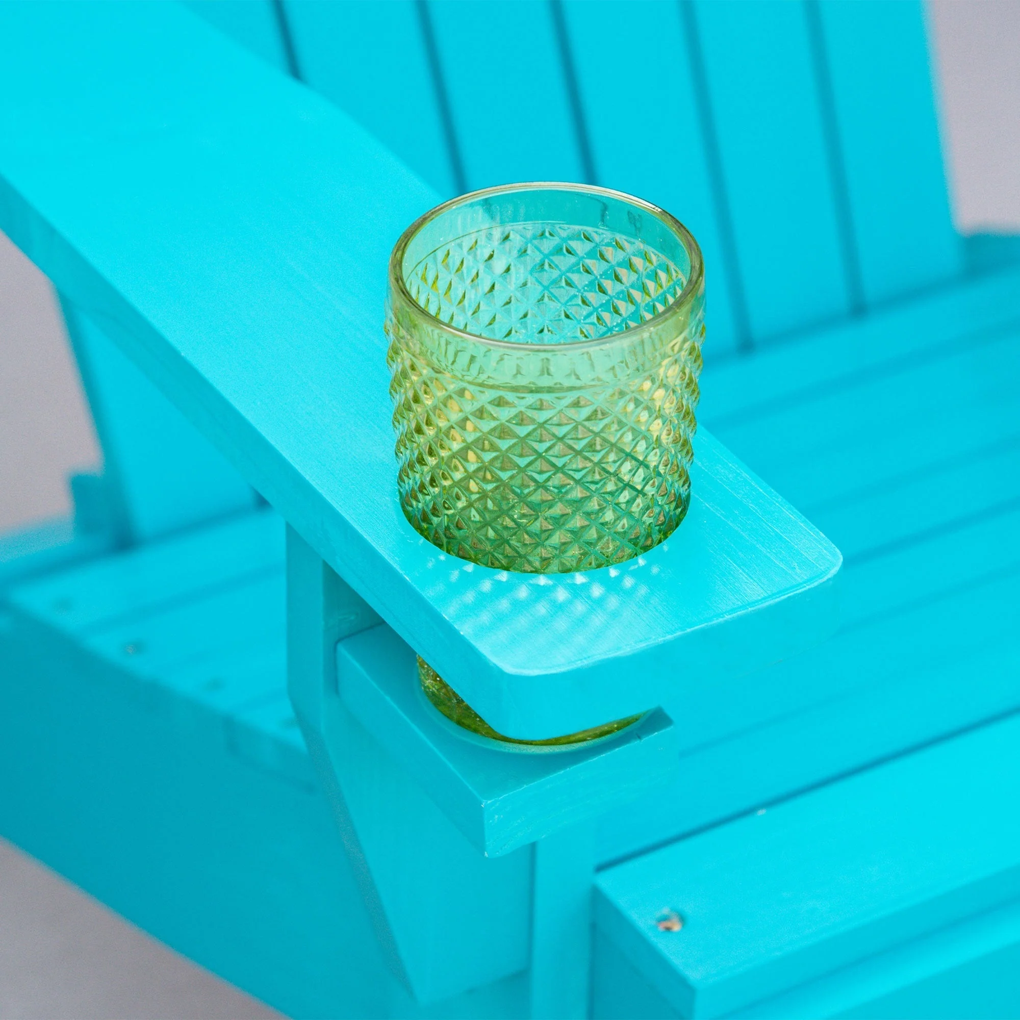 Classic Wood Adirondack Chair with Cupholder - Image 11