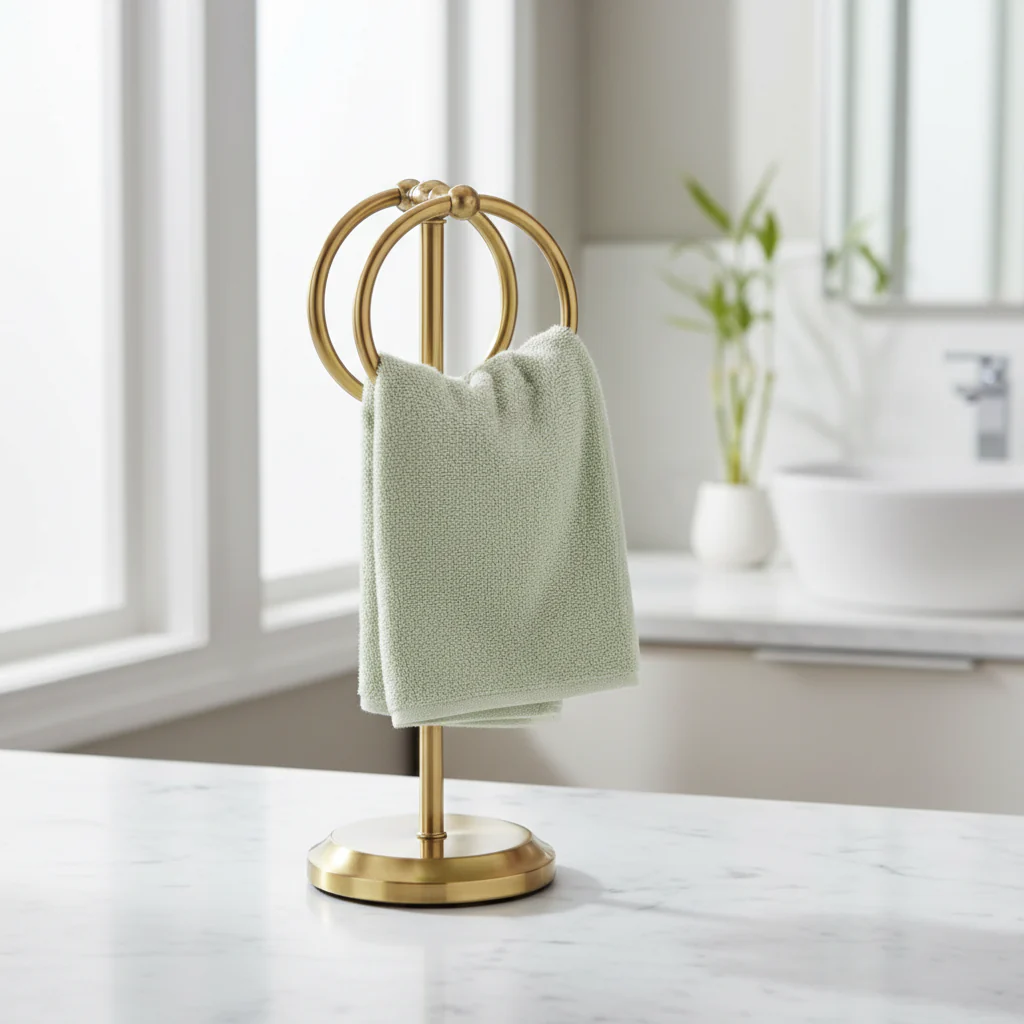 Classical Double Ring Design Fingertip Towel Holder - Image 13