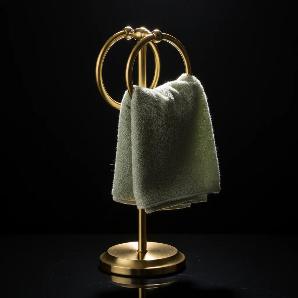 Classical Double Ring Design Fingertip Towel Holder - Image 14