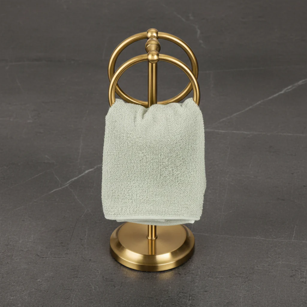 Classical Double Ring Design Fingertip Towel Holder - Image 16