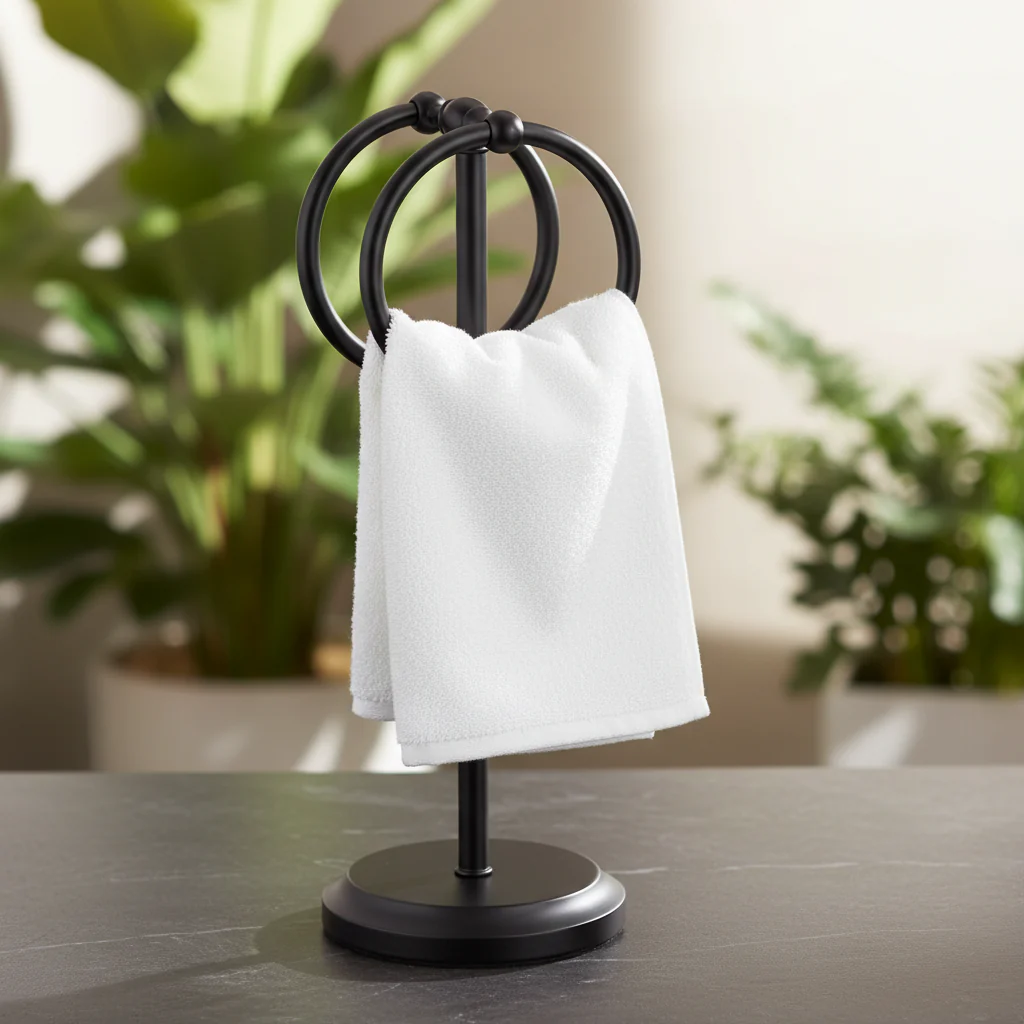 Classical Double Ring Design Fingertip Towel Holder - Image 22