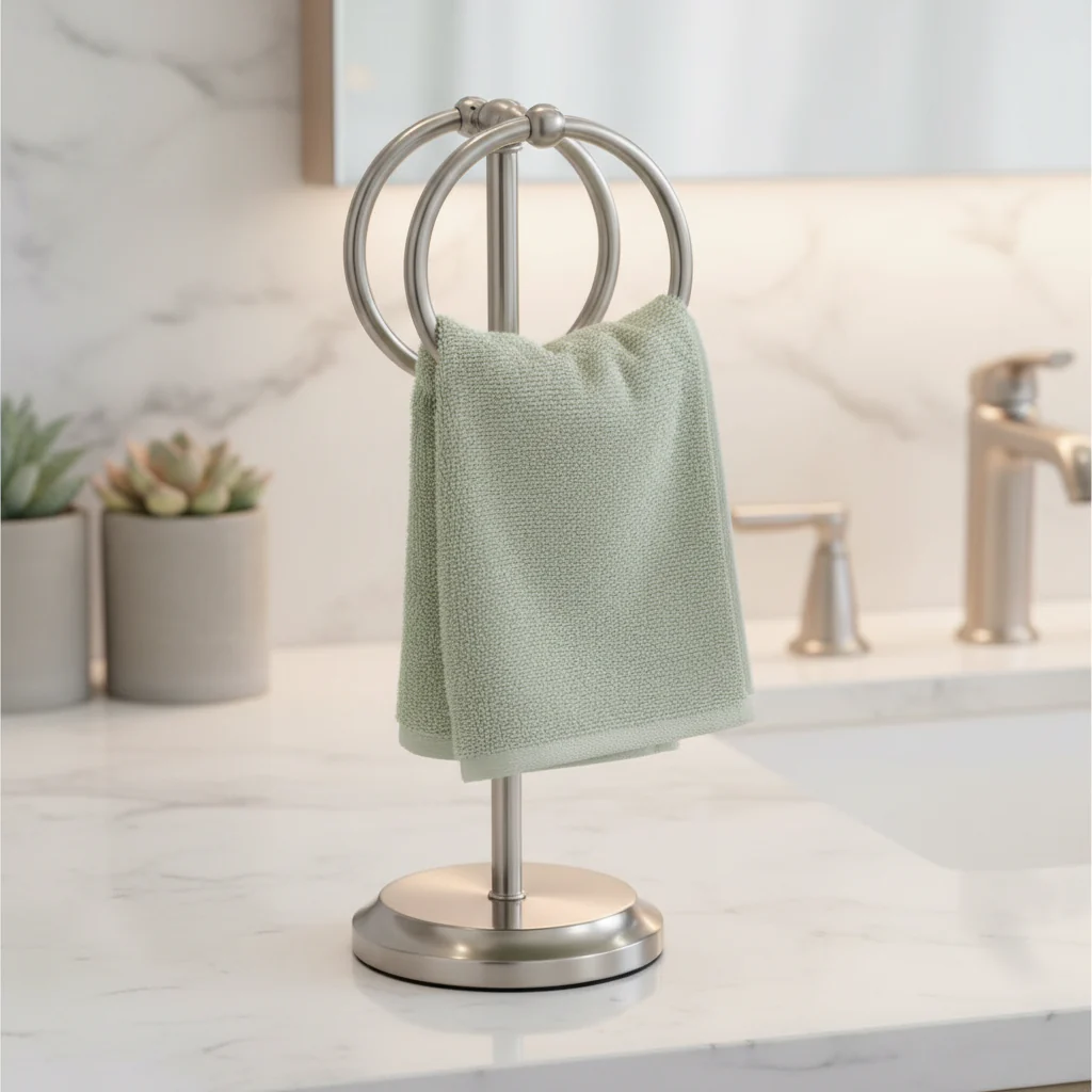 Classical Double Ring Design Fingertip Towel Holder - Image 24