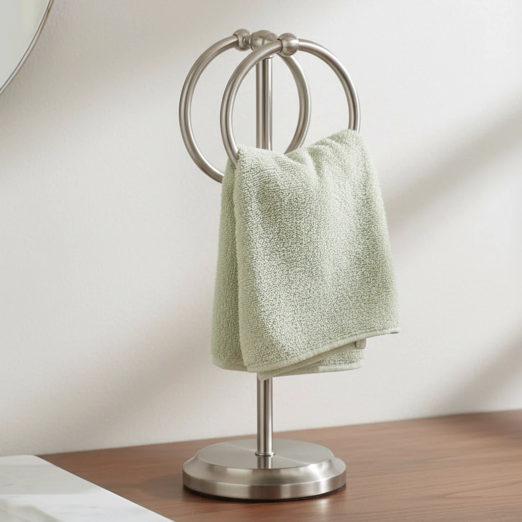 Classical Double Ring Design Fingertip Towel Holder - Image 26