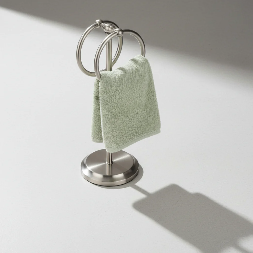Classical Double Ring Design Fingertip Towel Holder - Image 27