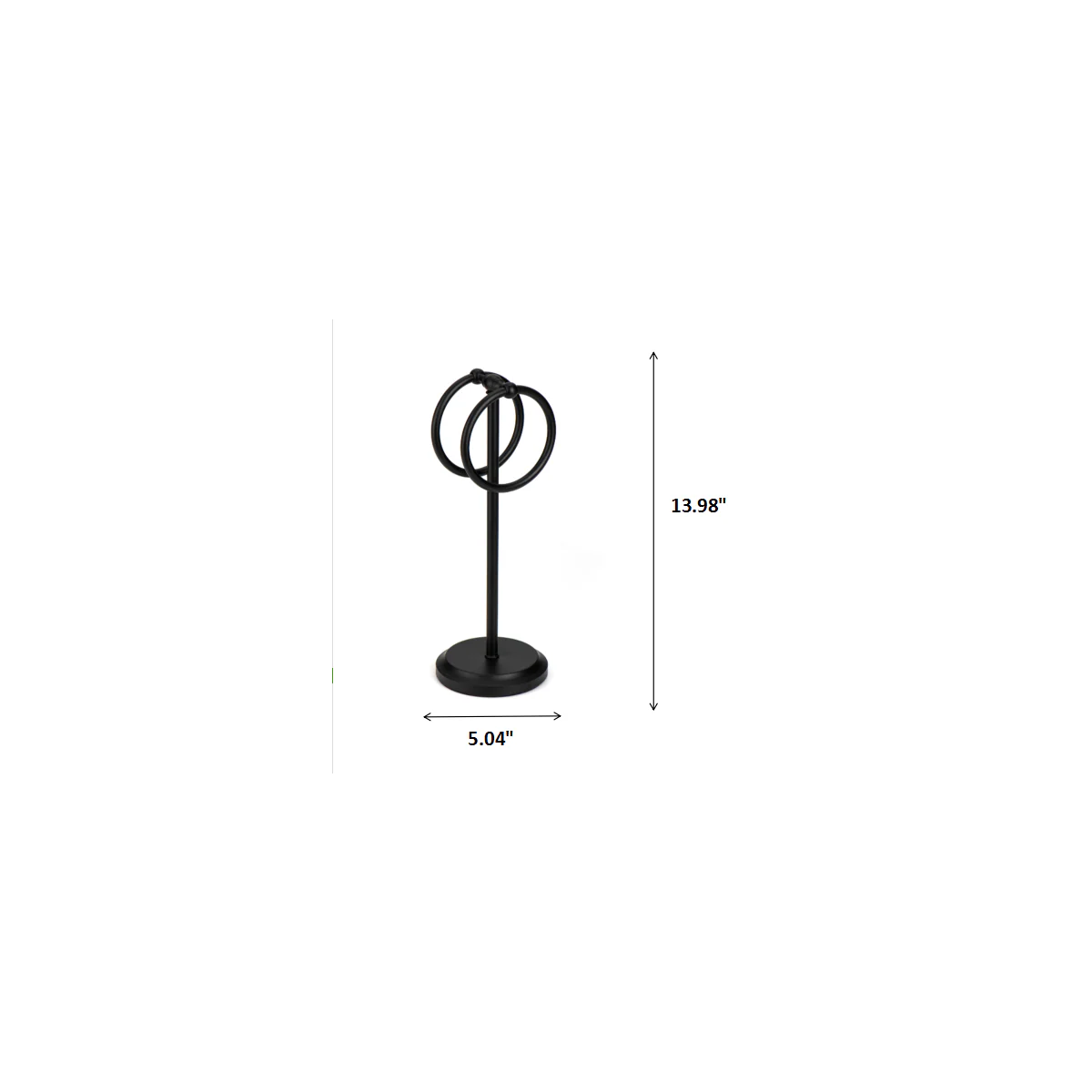 Classical Double Ring Design Fingertip Towel Holder - Image 5