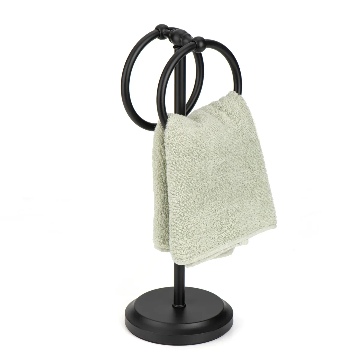 Classical Double Ring Design Fingertip Towel Holder - Image 6