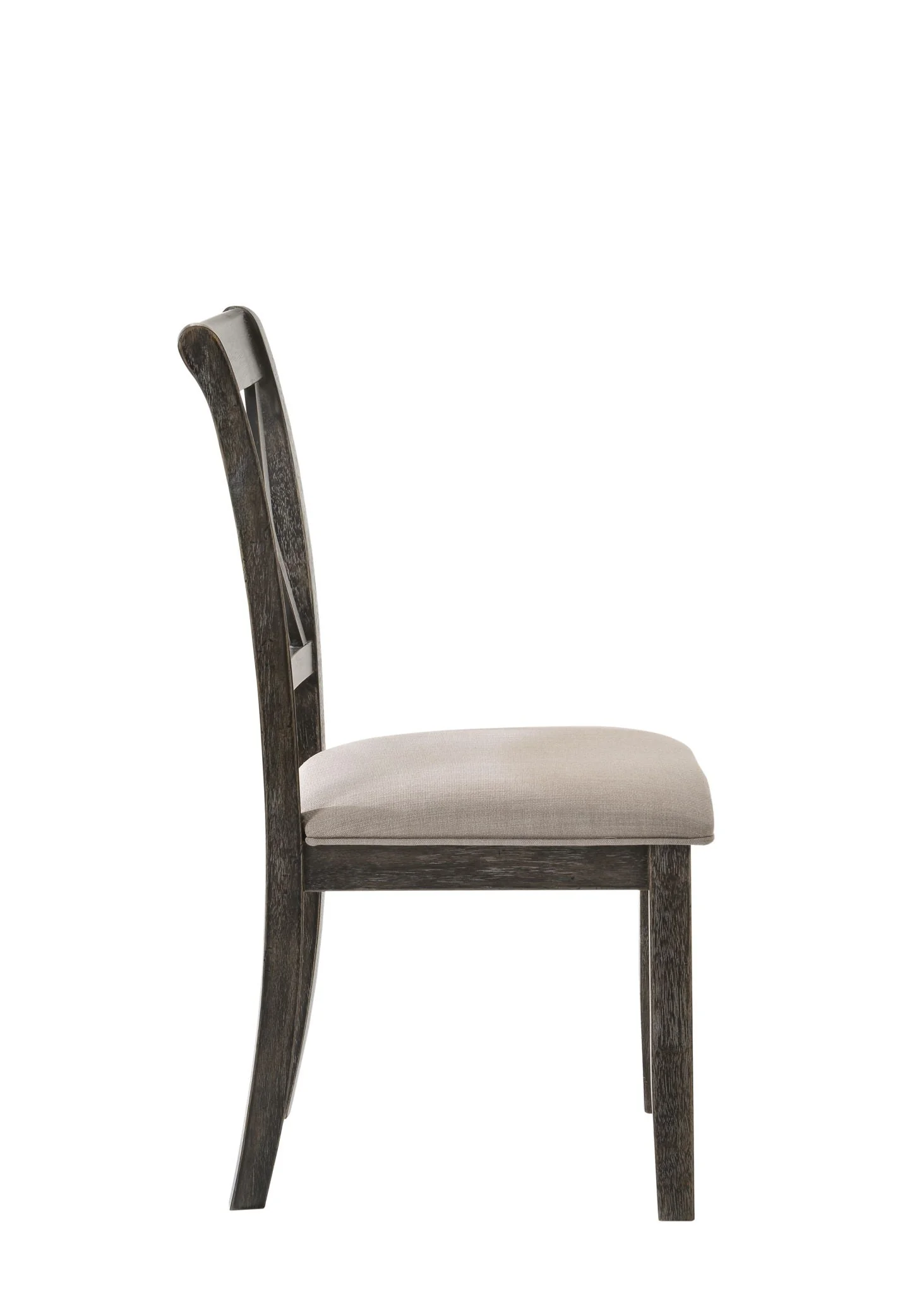 Claudia II - Weathered Side Chair (Set of 2) - Beige / Gray - Image 4