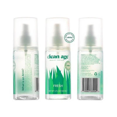 Clean Age Fresh AHA Deodorant and Body Spray for Teens 4 fl oz - Image 6