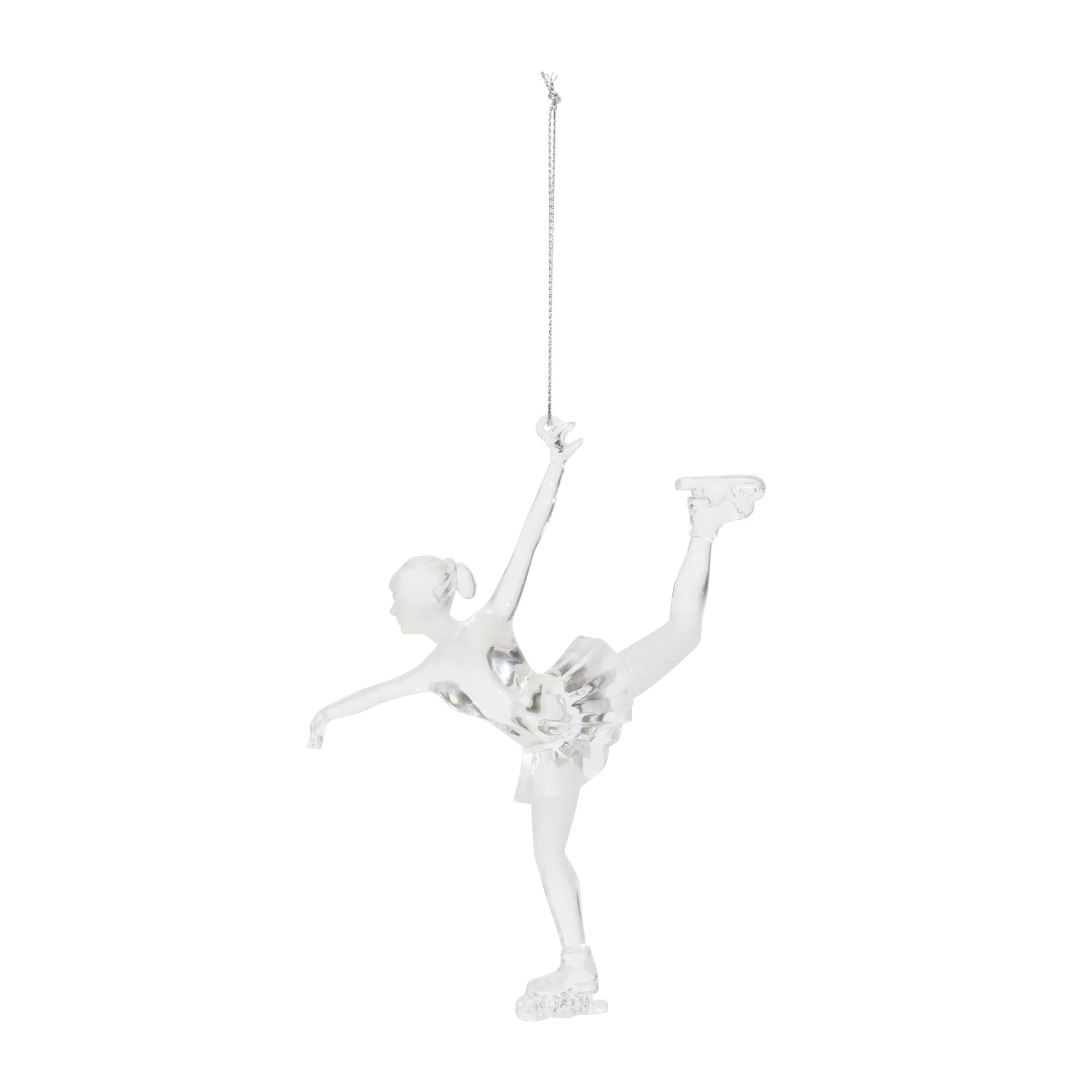 Clear Acrylic Ice Skater Ornament (Set of 4) - Image 2